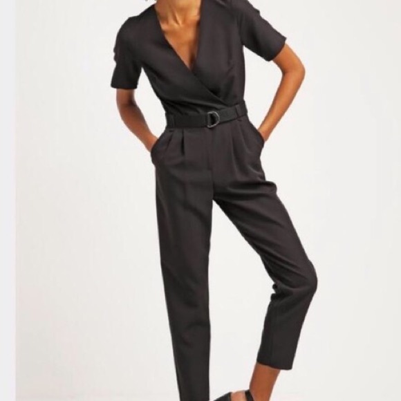 ▪️Topshop▪️Black Jumpsuit With Functional Buckle Detail - Picture 1 of 6